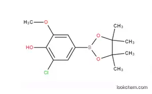 Molecular Structure of 1003298-84-7 (3-Chloro-4-hydroxy-5-methoxyphenylboronicacid, pinacol ester)